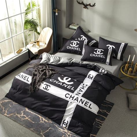 chanel bedroom decor white black and gold